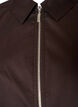 Short shirt with a two-way zip, Brown, Packshot image number 2