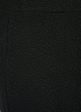 Short skirt with texture, Black, Packshot image number 2