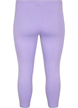 Basic 3/4 leggings in viscose, Violet Tulip, Packshot image number 1