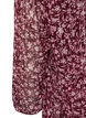Tunic with floral print and glitter threads, Red, Packshot image number 3