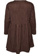 Short jersey dress with a wavy textured pattern, Brown, Packshot image number 1