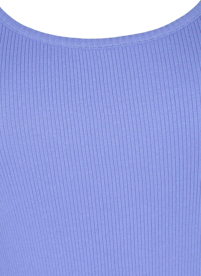 2-pack basic tank top with rib, Ultramarine/White, Packshot image number 2