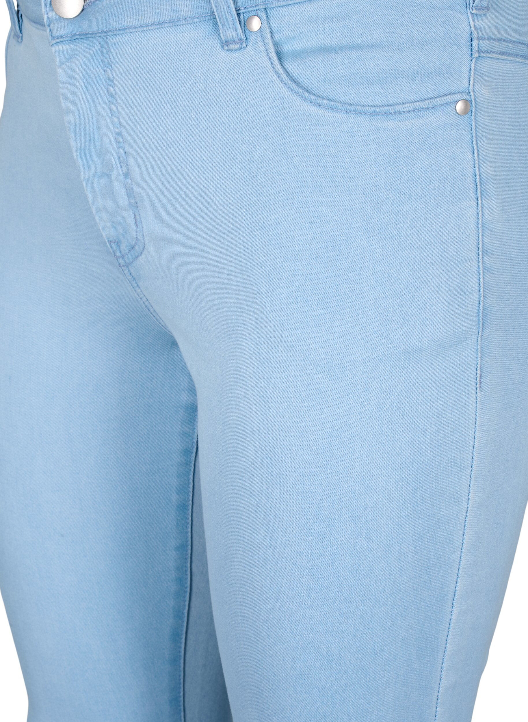 Zizzifashion Viona regular waist jeans, Light Blue, Packshot image number 2