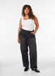 Kiana straight fit jeans with a high waist, Black, Model image number 0