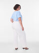 Basic plain cotton t-shirt, Light Blue, Model image number 2