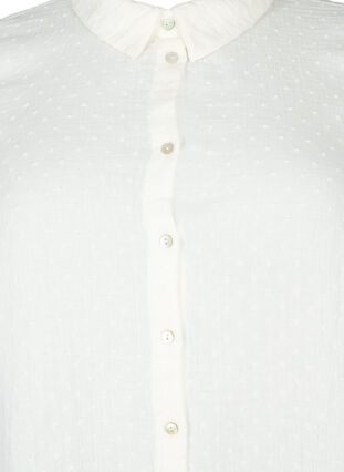 Cotton shirt dress with short sleeves, Snow White, Packshot image number 2