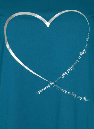 Short-sleeved t-shirt with print, Blue Coral, Packshot image number 2