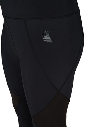 7/8-length gym leggings, Black, Packshot image number 2