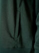 Sweatshirt with high collar and pockets, Green, Packshot image number 3