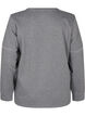 Sweatshirt with contrast stitching, Medium Grey Mél, Packshot image number 1