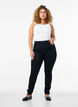 Amy jeans with a high waist and super slim fit, Black, Model image number 0