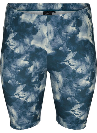 Bike shorts with print, Blue Cloud AOP, Packshot image number 0