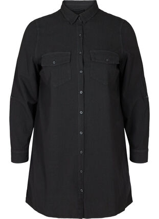 Tunic in cotton, Black, Packshot image number 0