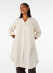 Long shirt in linen and viscose, Beige, Model image number 1