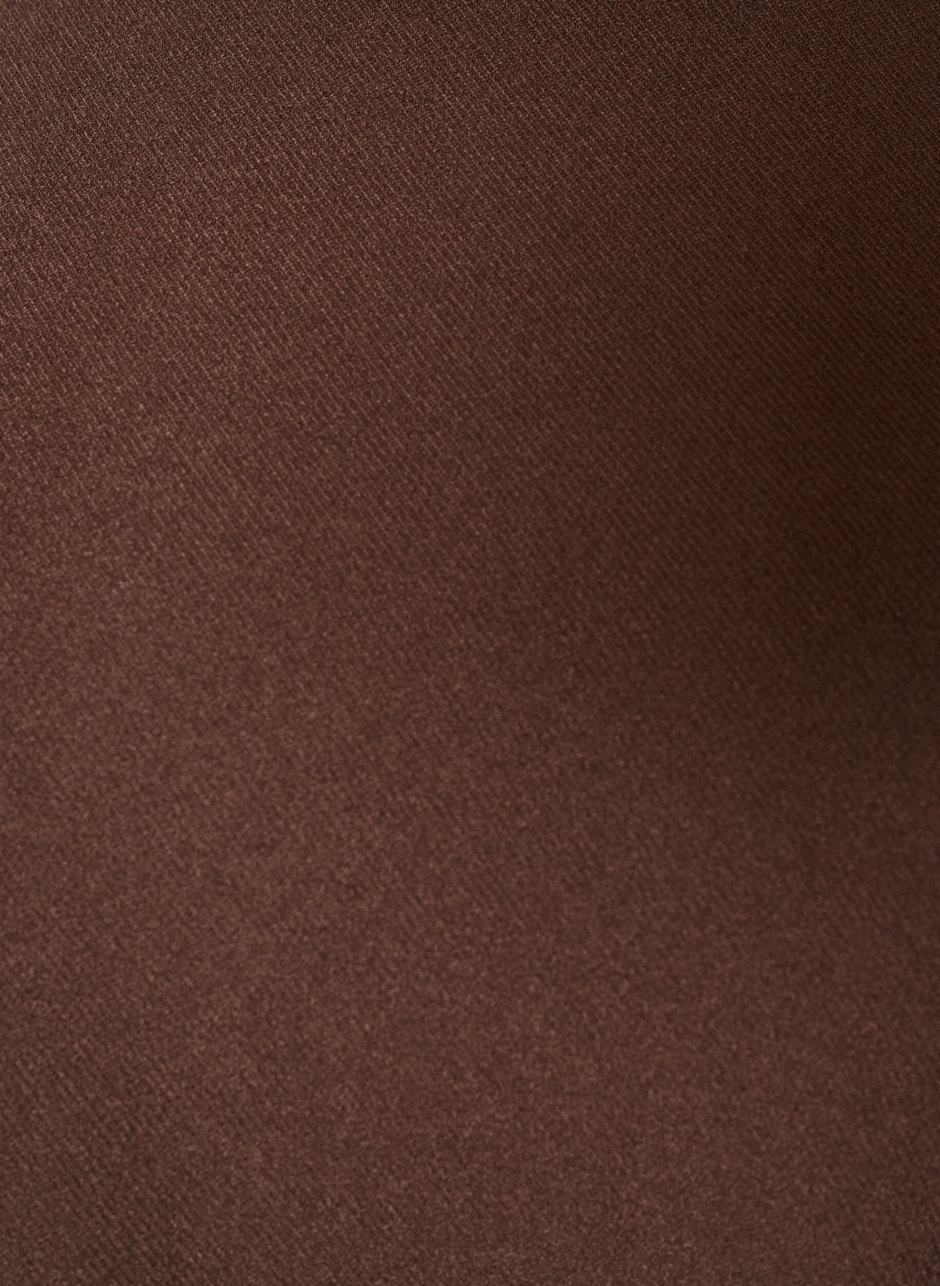 ZizzifashionJersey dress with draping and decorative buckle, Brown, Packshot image number 2