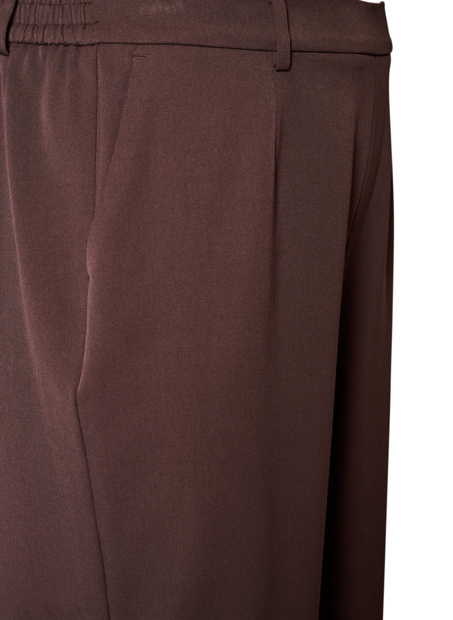 ZizzifashionHigh-waisted tailored trousers with straight fit, Brown, Packshot image number 2