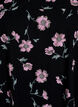 Short-sleeved cotton dress with print, Black, Packshot image number 2