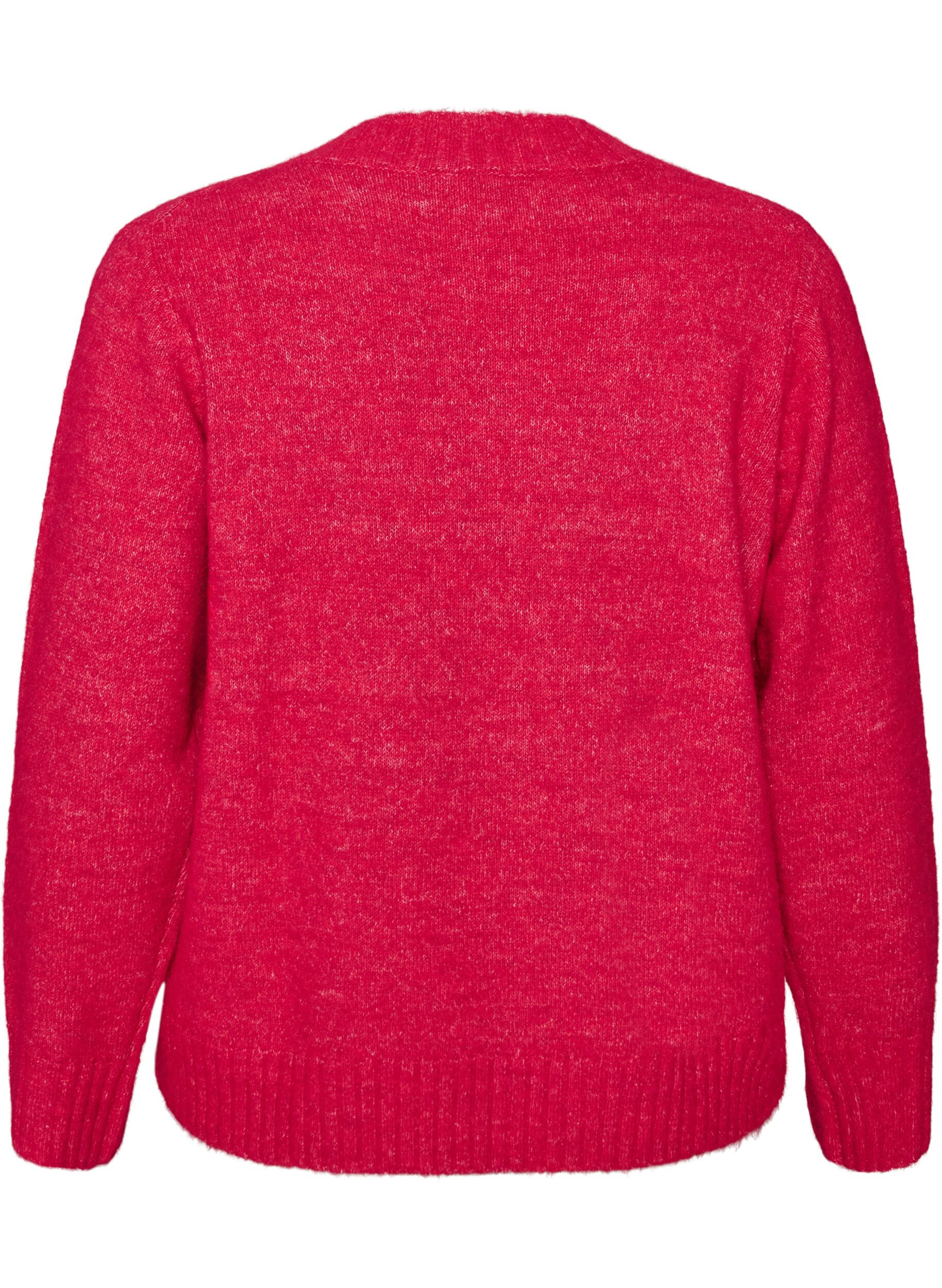 ZizzifashionV-neck jumper, Pink, Packshot image number 1