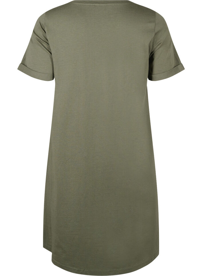 Cotton t-shirt dress, Thyme, Packshot image number 1