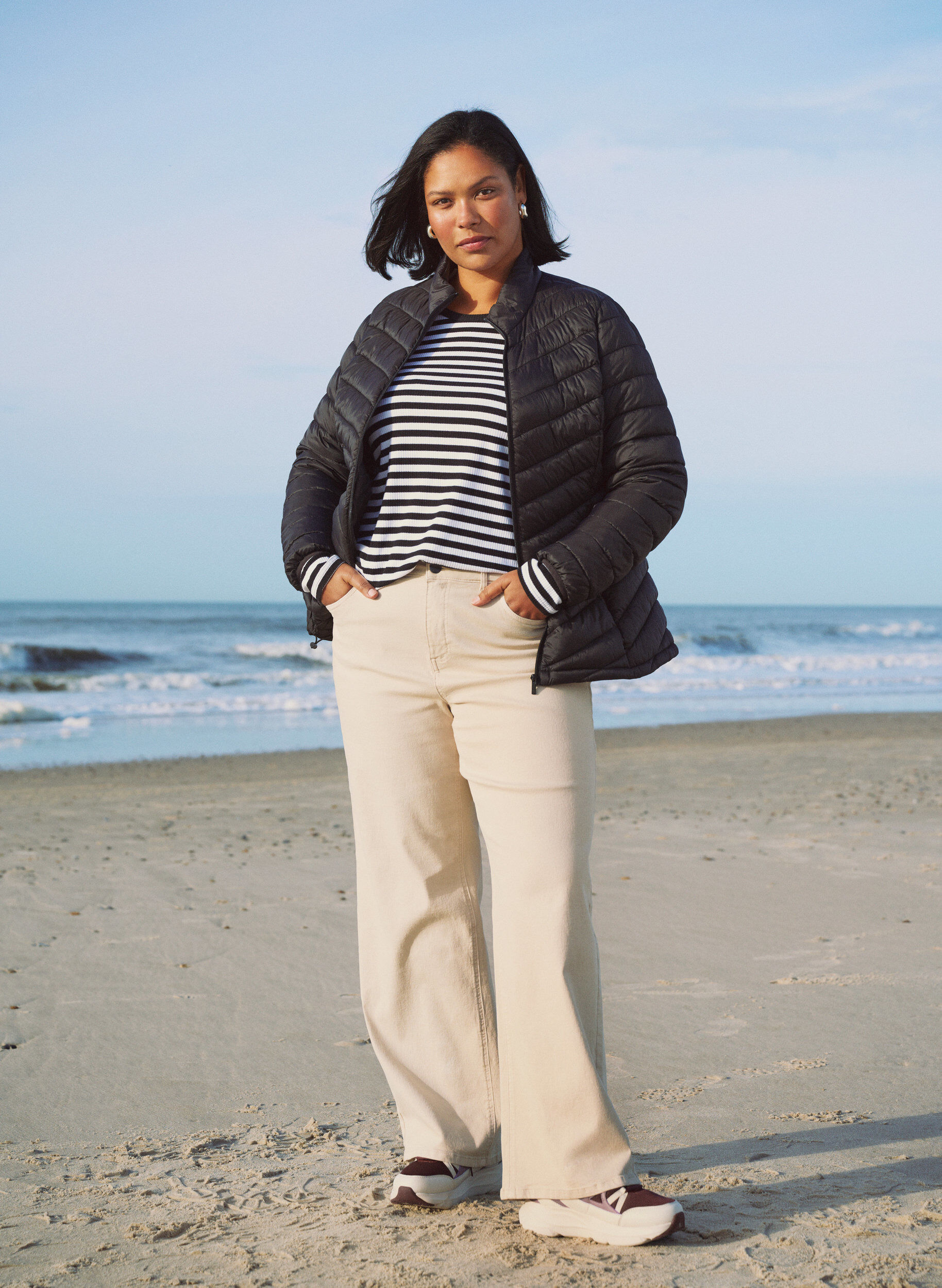 Zizzifashion Lightweight jacket with pockets, Black, Image image number 0