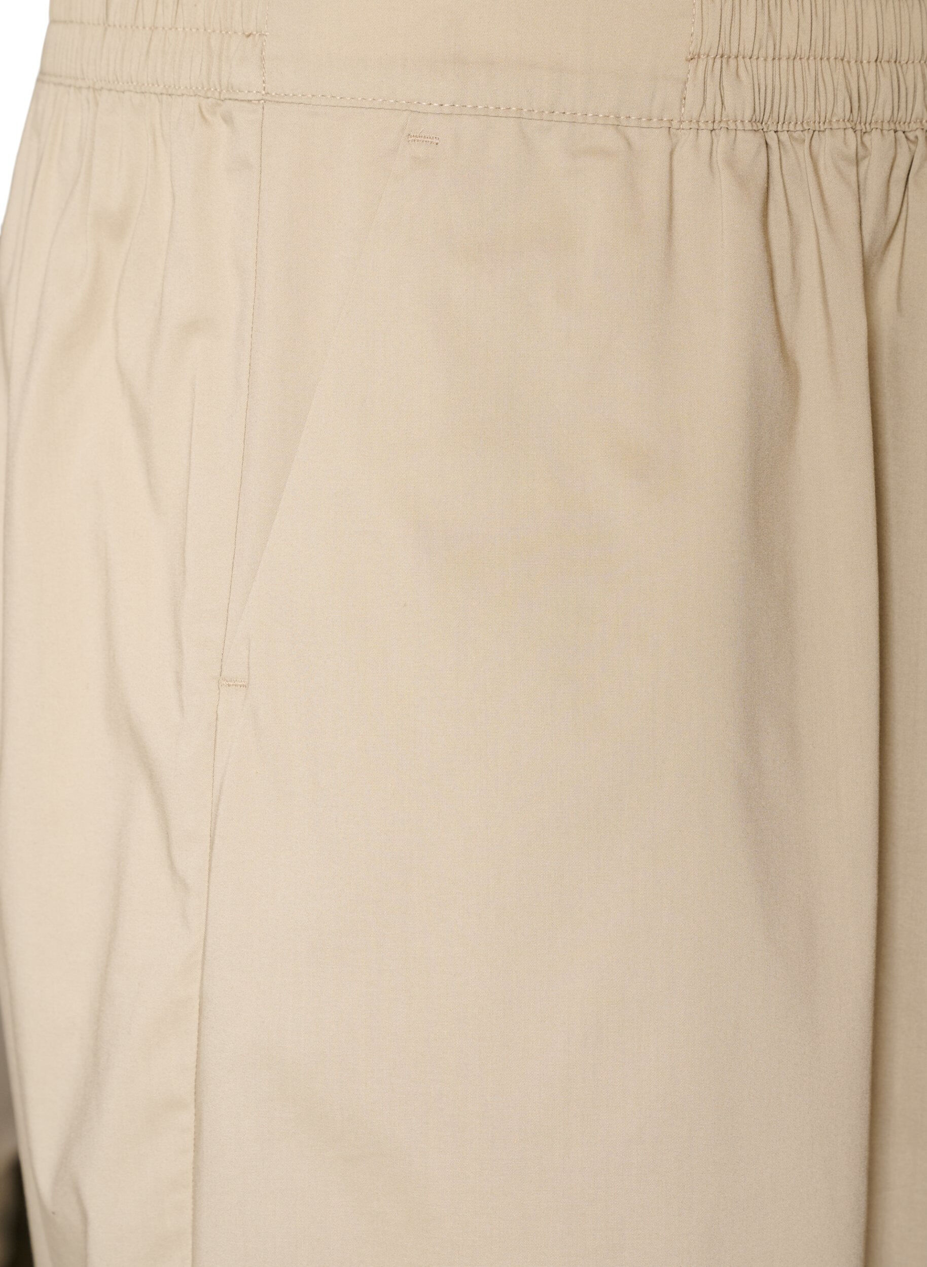 ZizzifashionBalloon trousers with pockets and an elasticated waistband, Beige, Packshot image number 2