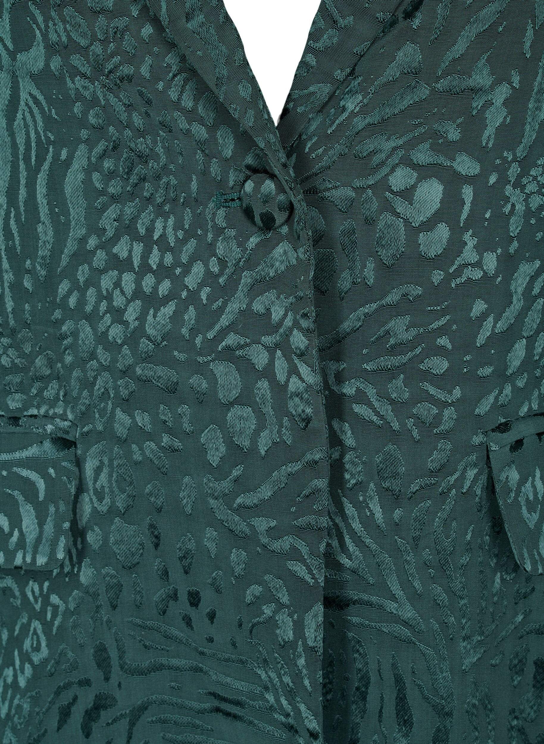 Zizzifashion Viscose blazer with tone-on-tone print, Ponderosa Pine, Packshot image number 2