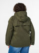 Short spring jacket with a detachable hood, Green, Model image number 2