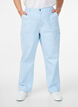 High-waisted striped cargo jeans, Light Blue, Model image number 2