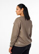 Sweatshirt with a motif, Walnut, Model image number 1