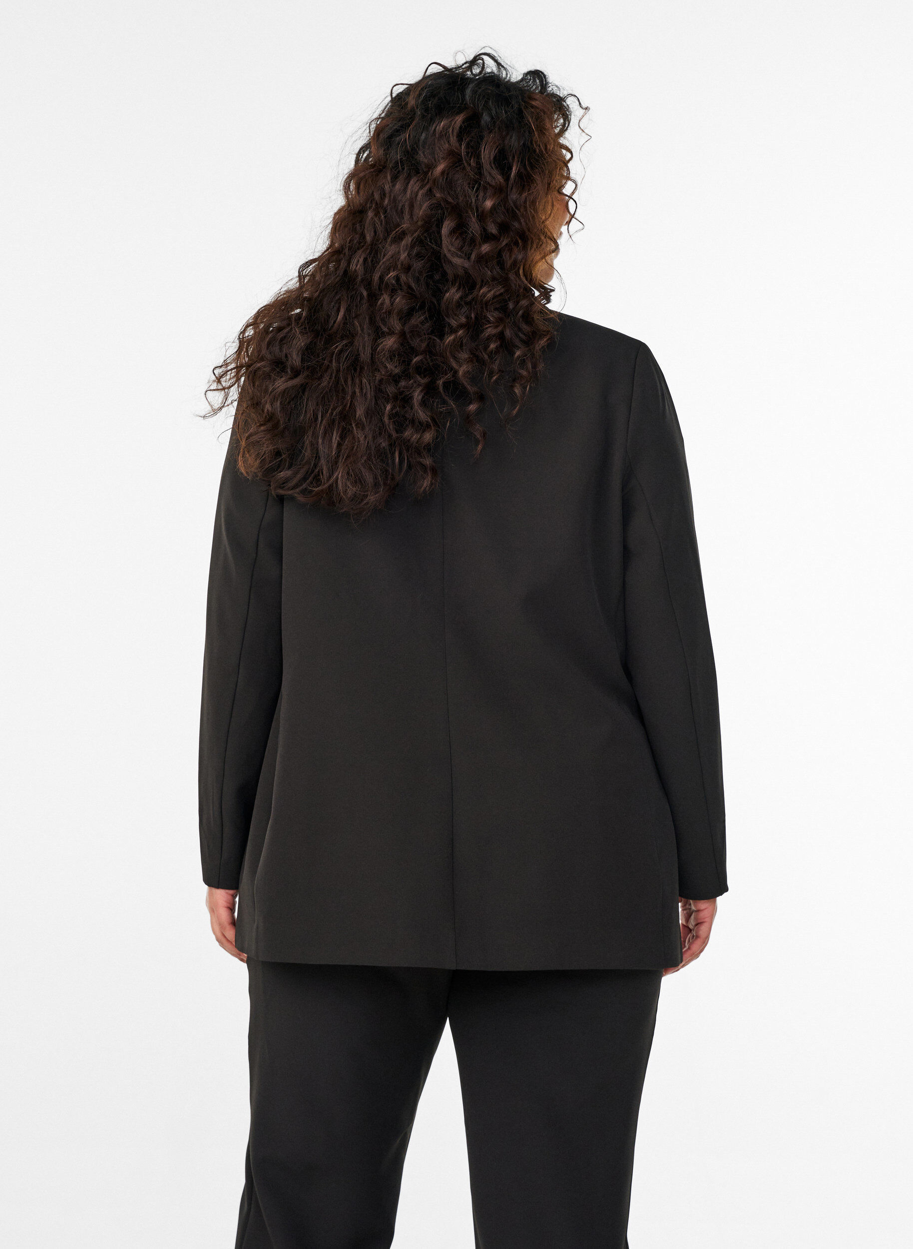 ZizzifashionClassic blazer with button closure, Black, Model image number 2