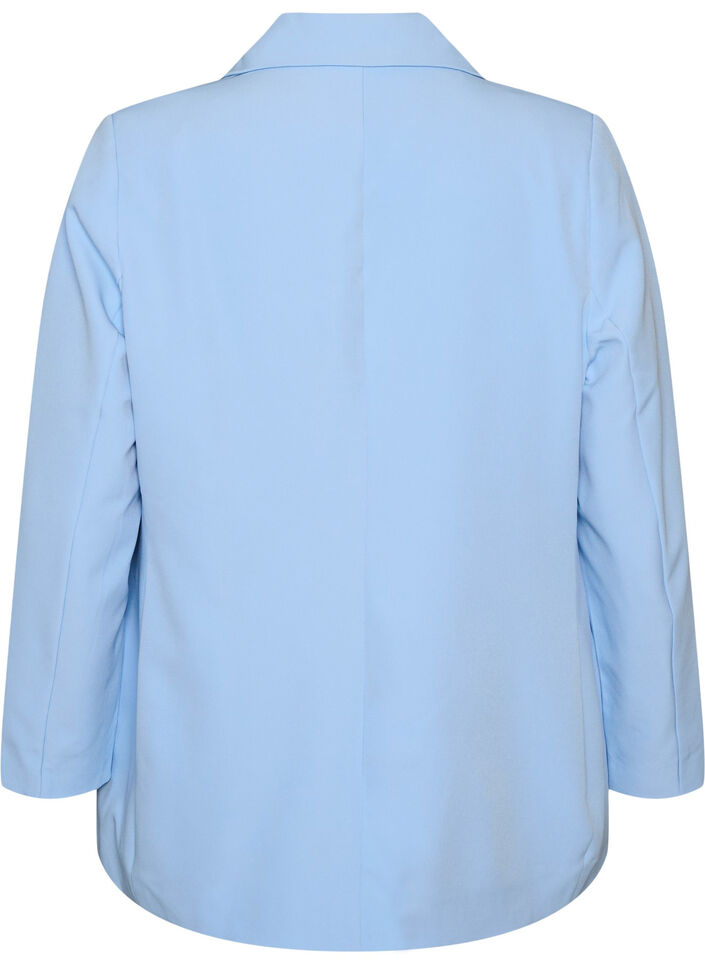 Classic blazer with button closure, Light Blue, Packshot image number 1
