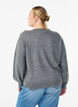 Knit blouse with button detail, Grey, Model image number 2