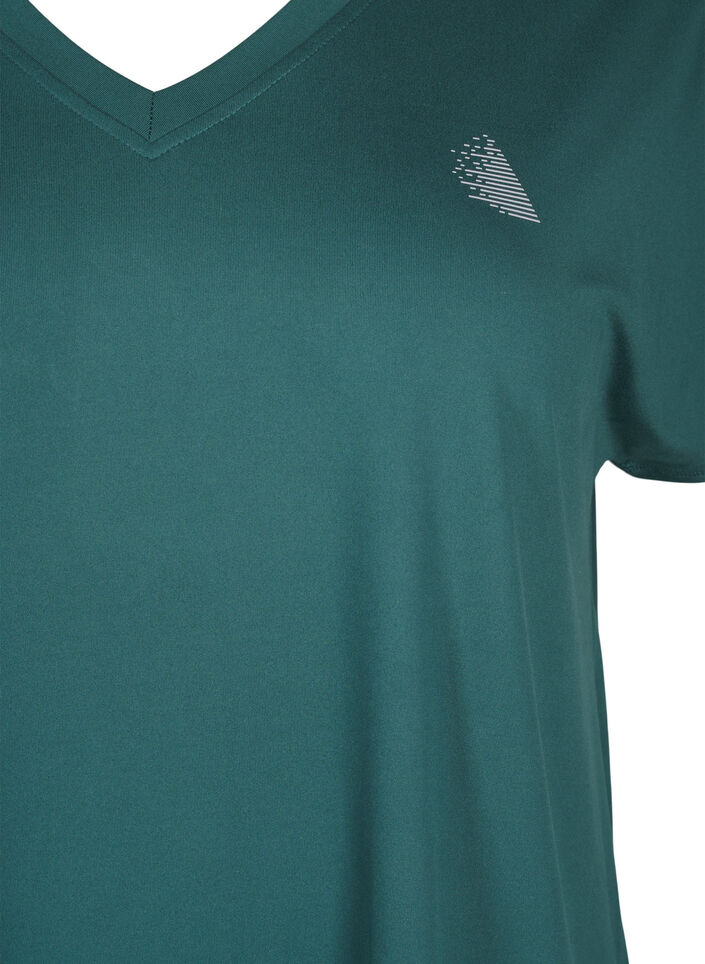 V-neck training t-shirt, Bistro Green, Packshot image number 2