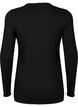 Long-sleeved maternity blouse in rib, Black, Packshot image number 1