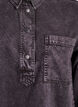 Loose denim shirt with 3/4-sleeves, Grey, Packshot image number 2