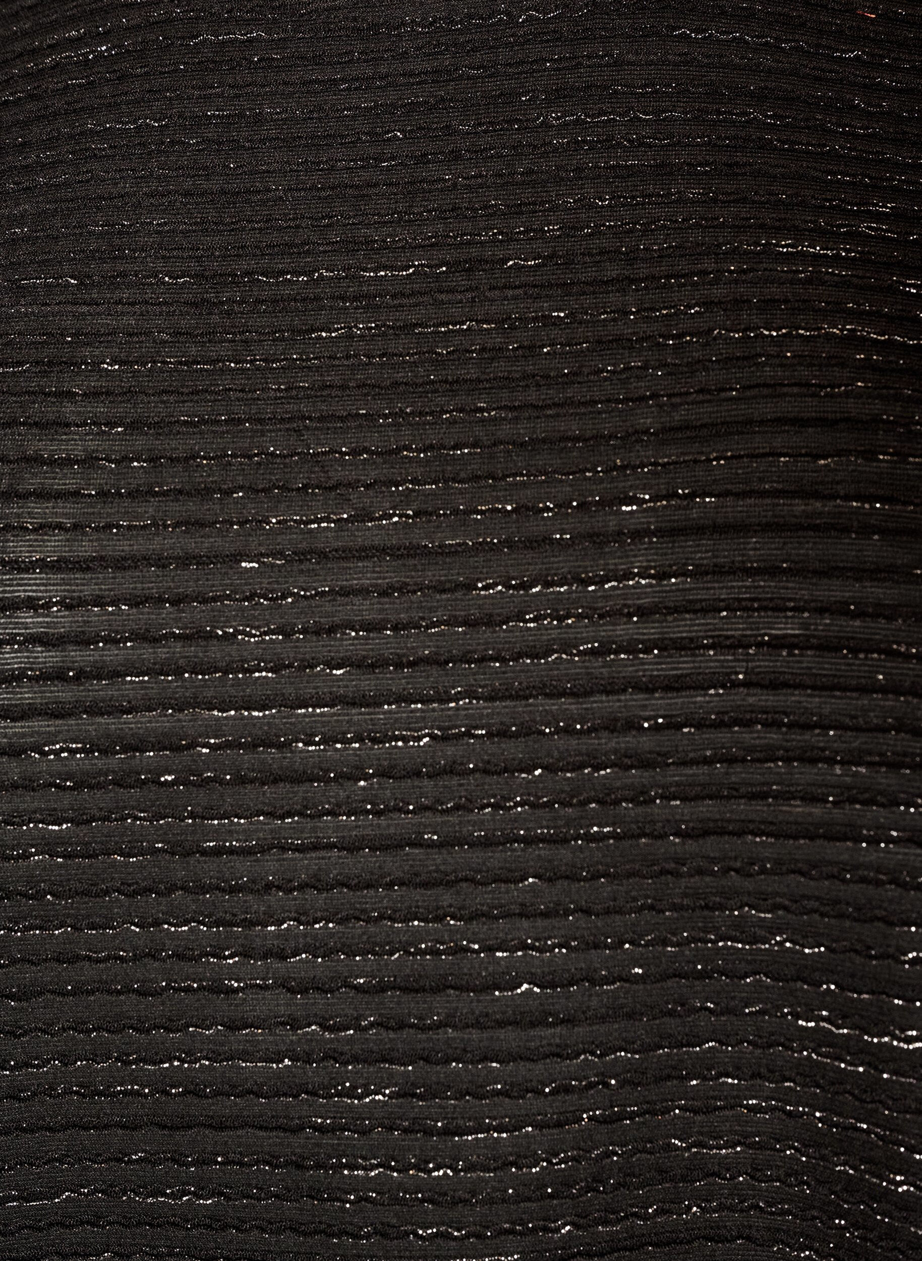 ZizzifashionBlouse with texture and glitter, Black, Packshot image number 2