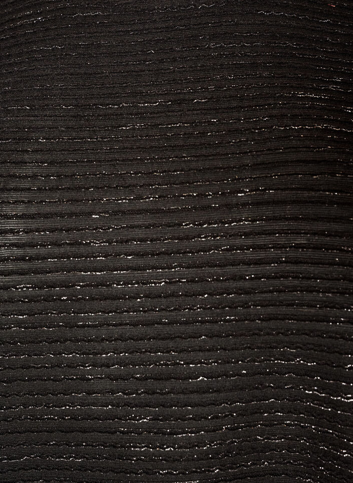 Blouse with texture and glitter, Black, Packshot image number 2