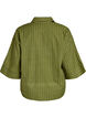 Loose striped shirt with 3/4 sleeves, Green, Packshot image number 1