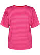 T-shirt with TENCEL™ Lyocell and stripes, Rose, Packshot image number 1