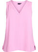 Sleeveless top with wrinkle details, Pink, Packshot image number 0