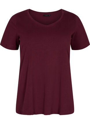 Basic plain cotton t-shirt, Winetasting, Packshot image number 0
