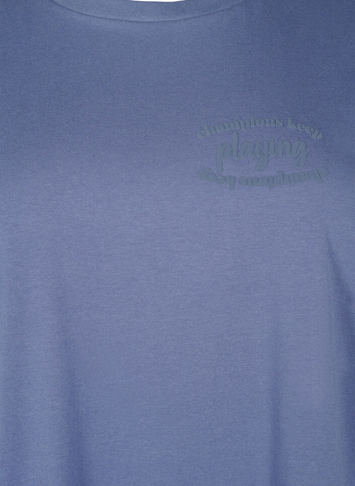 Sporty T-shirt in organic cotton, , Packshot image number 2