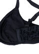 Full cover bra with text print, Black, Packshot image number 3