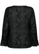 Long-sleeved shirt with jacquard look, Black, Packshot image number 1