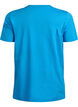 Basic cotton t-shirt with a round neck, Blue, Packshot image number 1