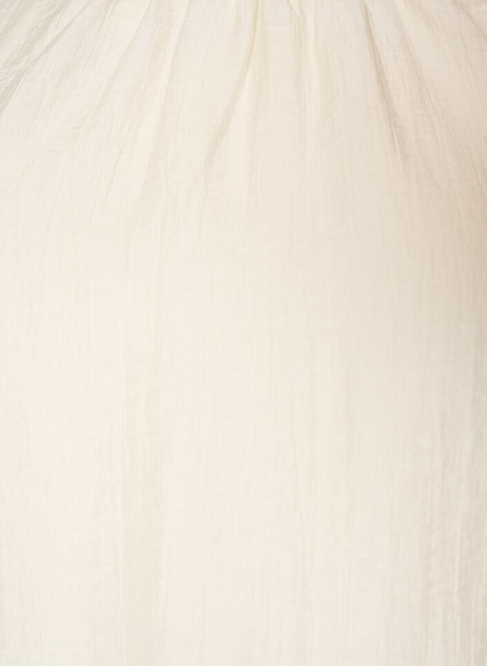 Blouse with ruffles and balloon shape, Vanilla, Packshot image number 2