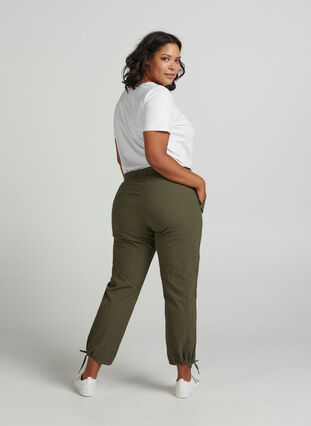 Comfortable trousers, Ivy green, Model image number 0