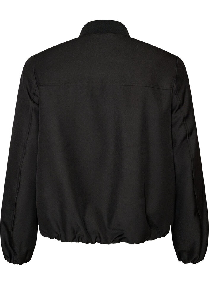 Lightweight jacket with a balloon silhouette, Black, Packshot image number 1