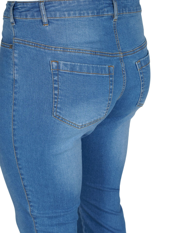 High-waisted Ellen bootcut jeans, Light Blue, Packshot image number 3