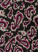 Short A-line jersey dress with an all-over print, Dark Bordeaux, Packshot image number 2